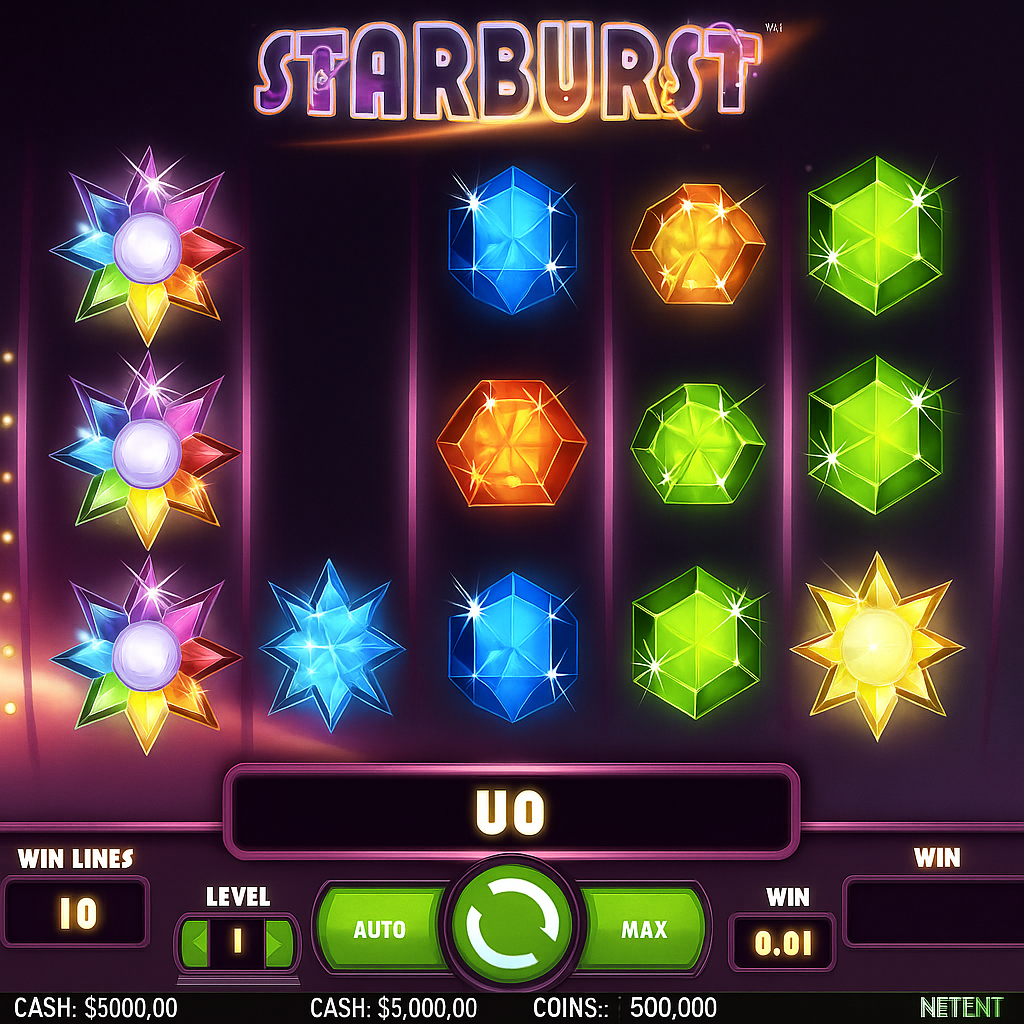 Rabona - Starburst Slot Game - Online Casino